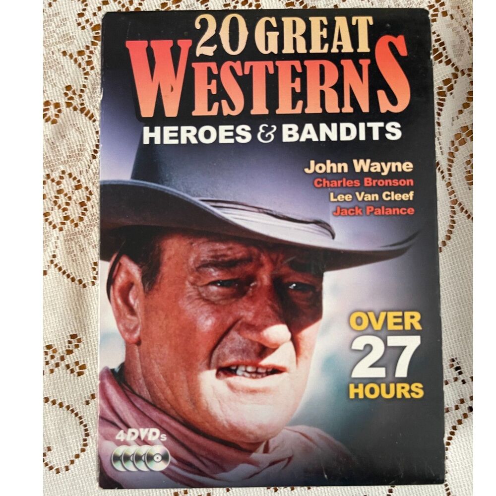 20 Great Westerns Heroes Bandits (4 DVD Boxed Set) - DVD - VERY GOOD